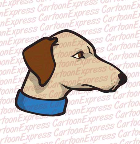 vector cartoon illustration of a Dalmatian
