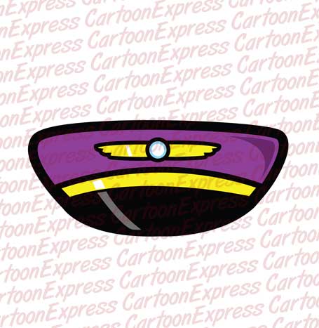 vector cartoon illustration of a pilot hat